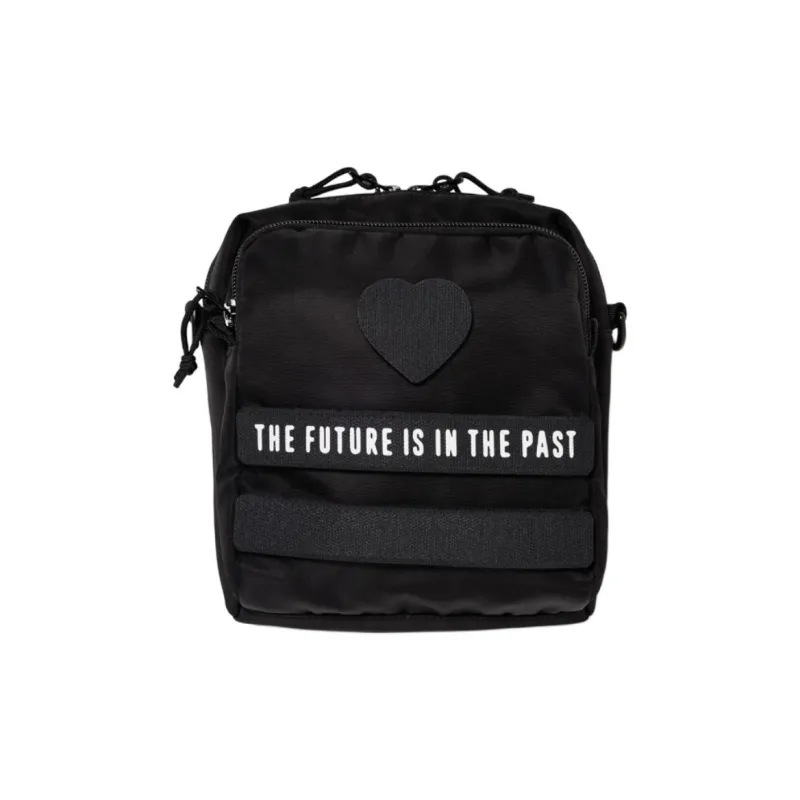 HUMAN MADE Nylon Crossbody Bag, Shoulder Bag Large Size Unisex Black-1