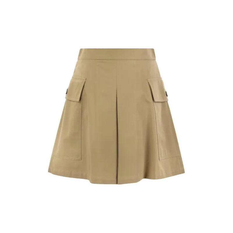 WEEKEND MaxMara Zebio Button Detailed Mini Skirt-1