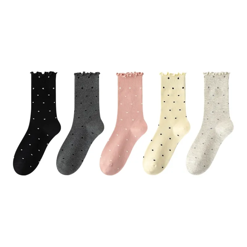 MIIOW Mid Calf Socks Women's 5 Pack-4
