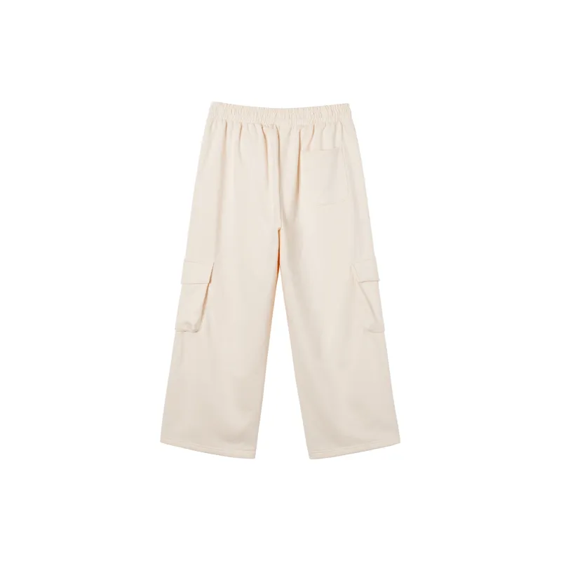 Mmlg Casual Pants Unisex Beige Apricot-1
