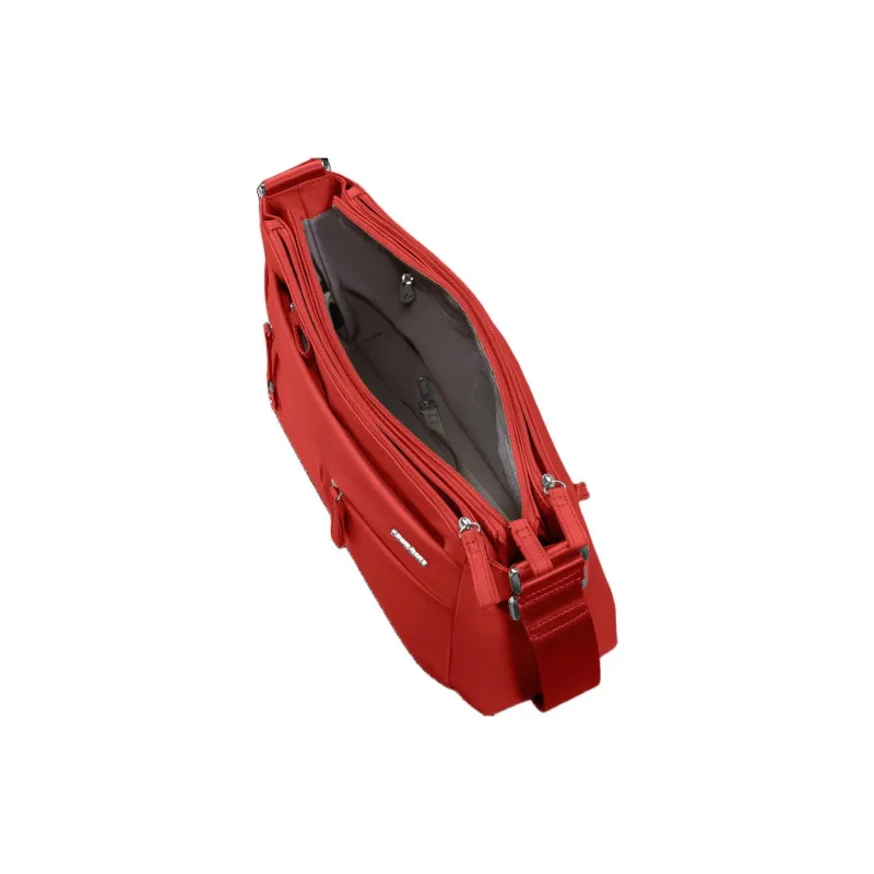 SAMSONITE Nylon Shoulder Bag Women's Coral Red-3