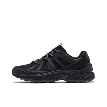 Erke Tracking Slip Resistant Coverage Rebound Low Top Hiking Shoes Men's Black