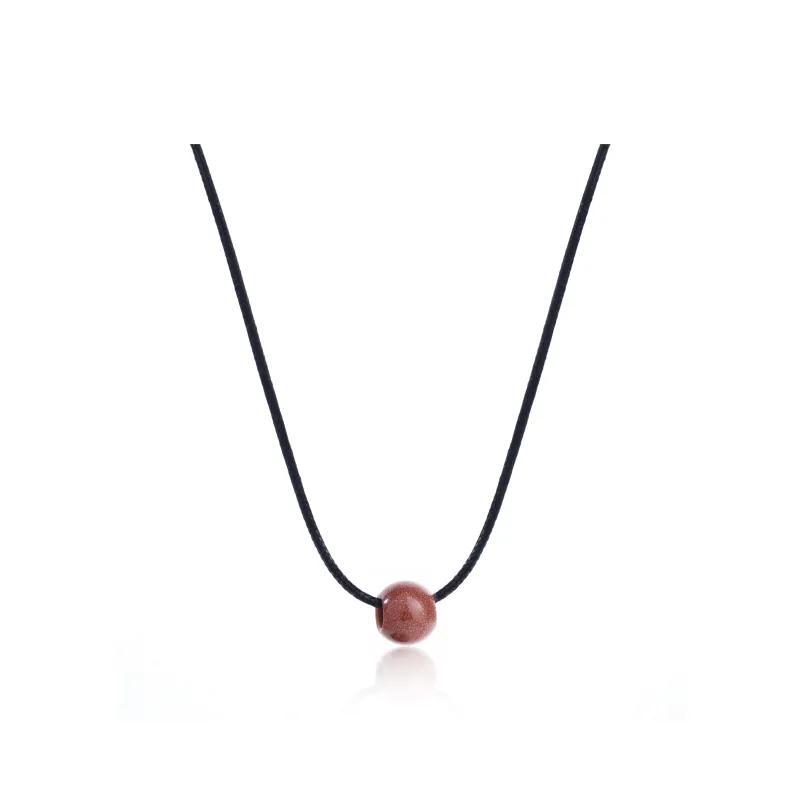 FOREVER MELODY Tiger's Eye Stone Necklaces Unisex-14
