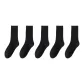 Fall Winter Fashion Versatile Crew Socks Combination ③ (Black+Black+Black+Black+Black)