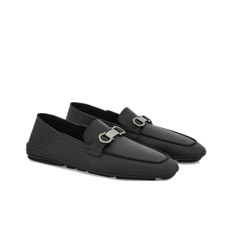 FERRAGAMO GANCINI Loafers Men's Black-2