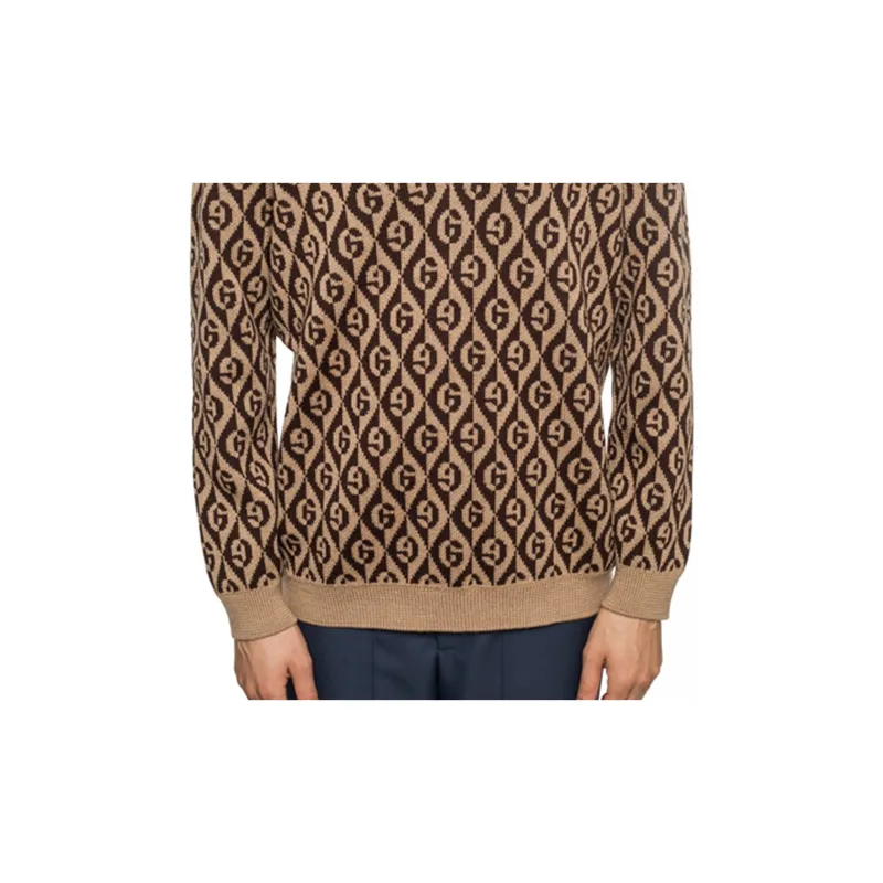 GUCCI Sweaters Men Brown-6