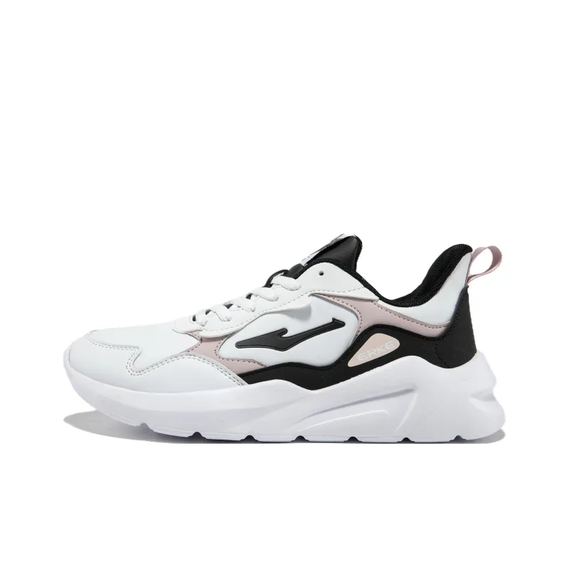 Erke Low Top Running Shoes Women's White Black-0