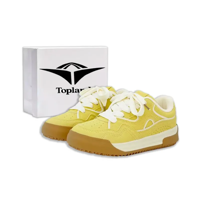 Topland Thermal Coverage Height Increasing Low Top Skateboard Shoes Women's-9