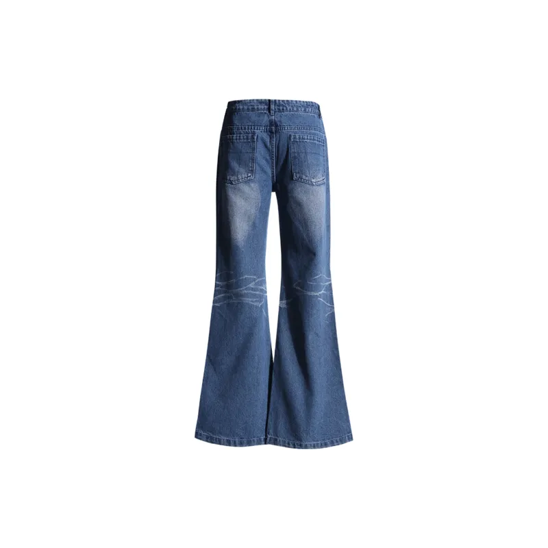 Wen Shan Jeans Women's Cracked Ice Blue-5