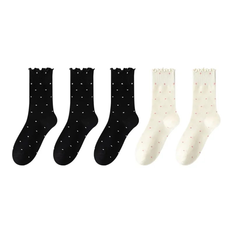 MIIOW Mid Calf Socks Women's 5 Pack-15