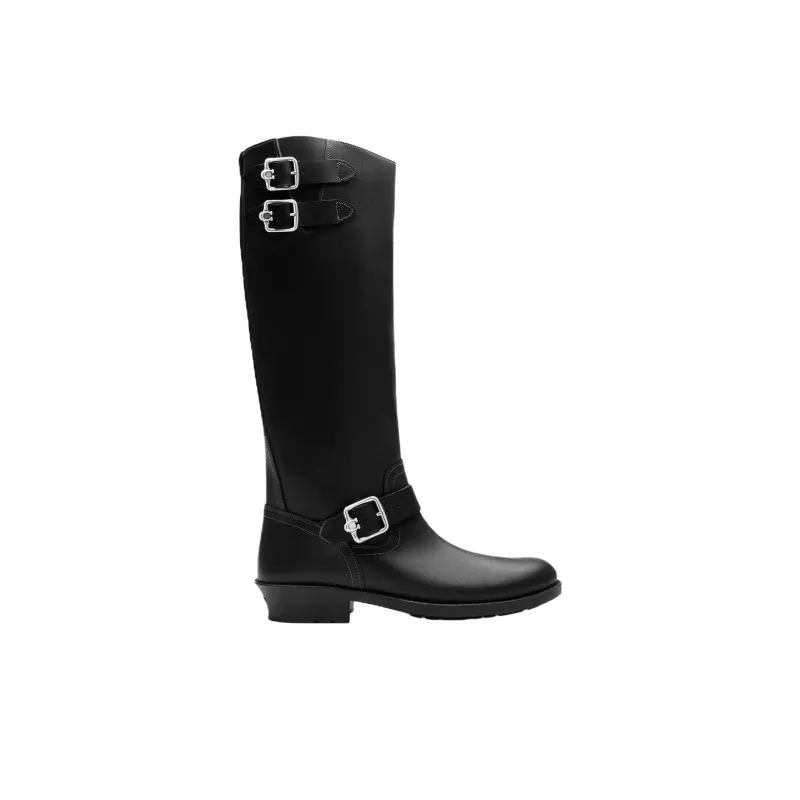 COACH Daria Knee-high Boots Women's Black-1