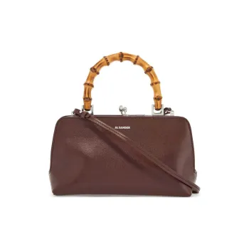 JIL SANDER Goji Cow Leather One Shoulder Handbags Mini Women's Brown