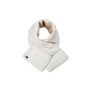 UGG Recycled Nylon, Polyester, Flannelette, Recycled Polyester Scarves Unisex White
