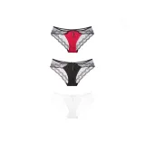 [3 Pack]Burgundy+Black+White