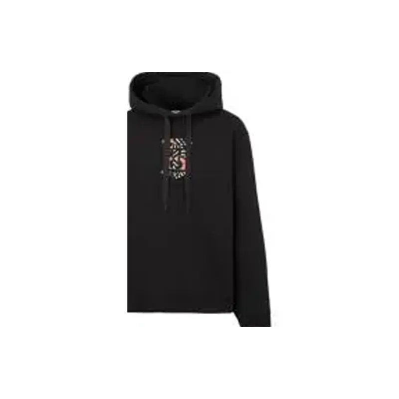 Burberry Tb Monogram Hoodie Black-4