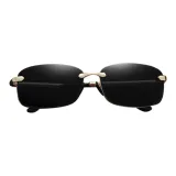 Gold Frame with Black Gray Lens