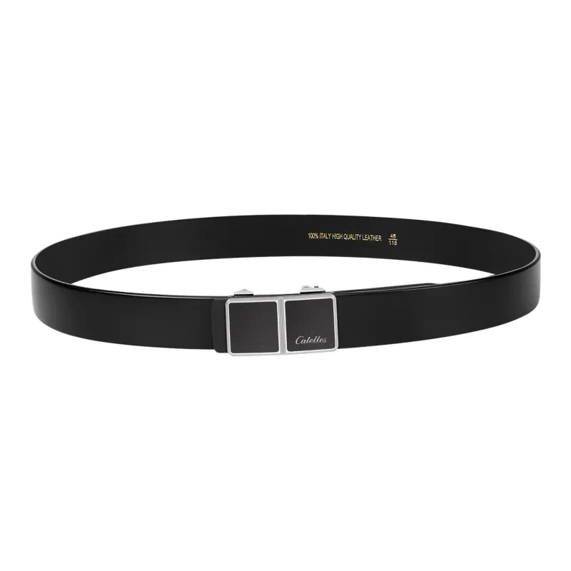 CATELLES Unlined Top Grain Cow Leather Leather Belts Men's Width 3.4cm-3