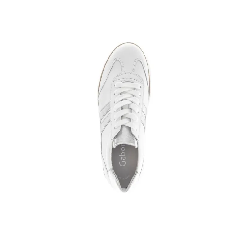 Gabor Fashion Slip Resistant, Abrasion Resistant, Lightweight Low Top Skateboard Shoes Unisex White-3