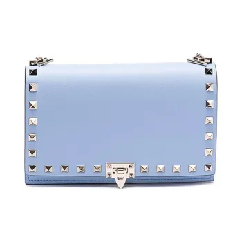 Valentino Calfskin Shoulder Bag Women's Blue