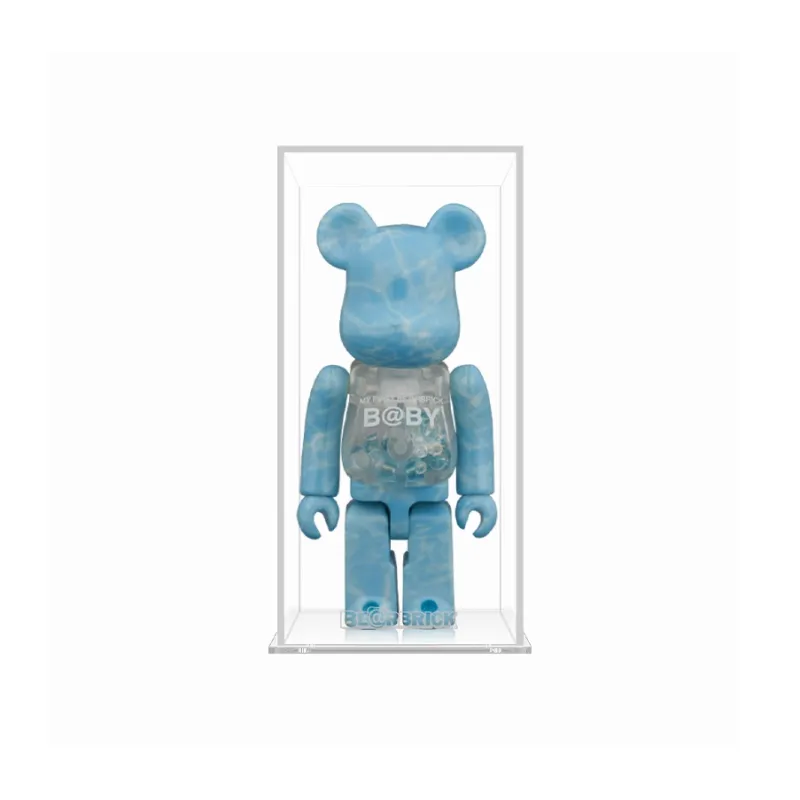LIGHT YOUR BRICKS Compatibility 400% Building Blocks Bear Display Case Bearbrick Storage Box Model Accessories-0