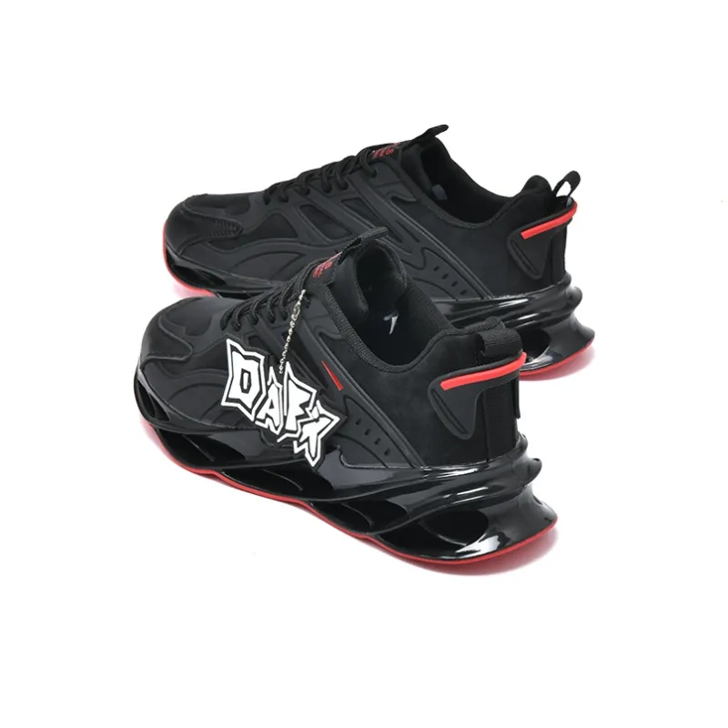 DAFK Abrasion Resistant Support Rebound Low Top Casual Running Shoes Men's Black-1