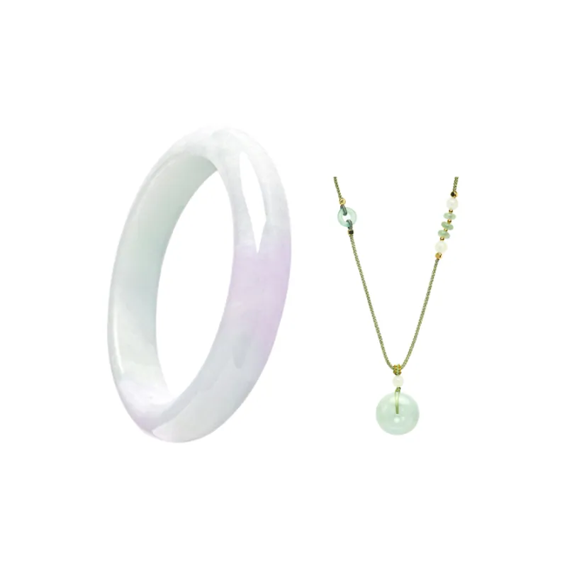 Long Fu Bean Type Complete Circle Bangle Ideal For Elderly During Festive Season Women's-8