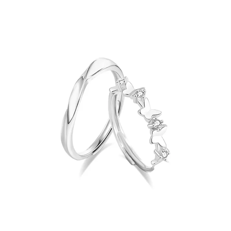 LUCA Sterling Silver Rings Unisex Anniversary Birthday Anniversary Box-0
