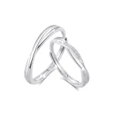 Mobius Couple Rings[Sterling Silver 999]