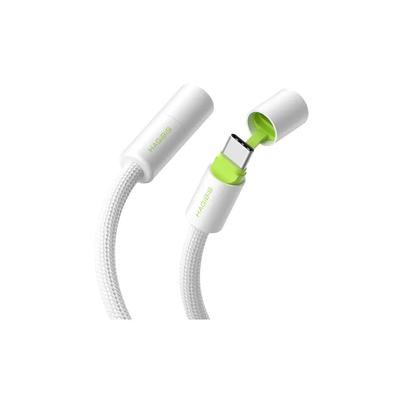 HAIBEISI 0.25/1.2/2m Type C To Type C 240W Charging Cable-3