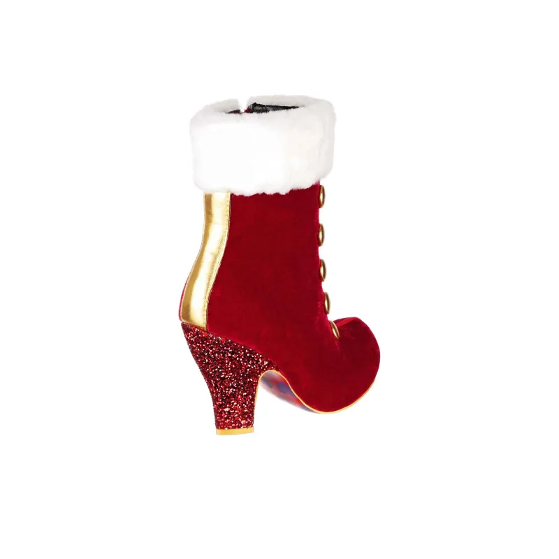 IRREGULAR CHOICE Splendid Season Ankle Boots 9.2cm Women's Red-3