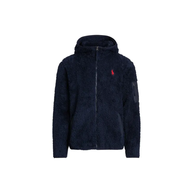 Polo Ralph Lauren FW24 Velvet feel Coat Men's Marine Blue-0