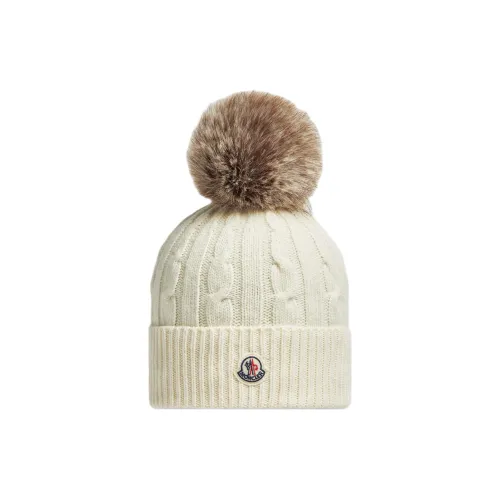 Moncler Logo Patch Pompom Detailed Beanie