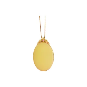 FANHAOGANG JADE Hetian Jade Necklaces Yellow Jade Women's