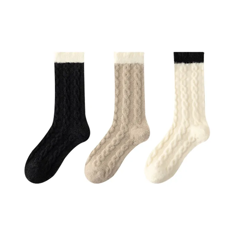 AOKANG Mid Calf Socks Women's 3 Pack-6