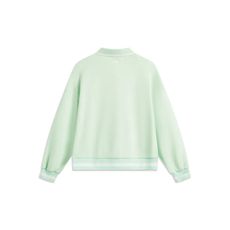 LiNing Sports Life Collection Sweatshirt Women's Ice Cream Green-1
