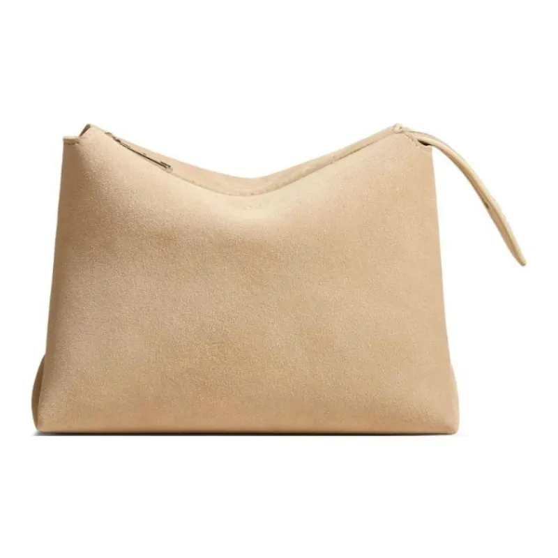 KHAITE Suede Clutch Women's Deep Ivory-0