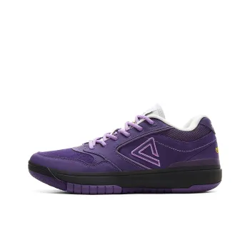 PEAK Basketball Shoes Men Low Top Berry Purple