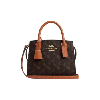COACH ANDREA CARRYALL Artificial Leather Crossbody Handbags Small Size Women's Truffle Color