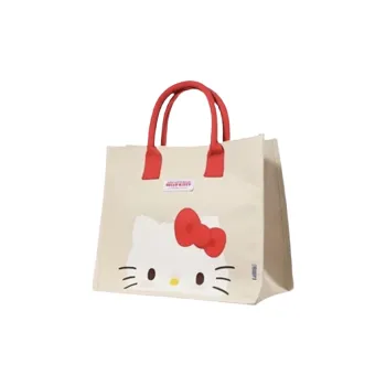 MINISO Sanrio Hello Kitty Fabric Totes Handbags Regular Women's White/Pink