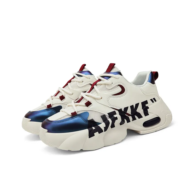 JANECO Cushioned Wear Resistant Breathable Low Top Chunky Sneakers Men's-6