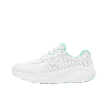 Skechers WOMEN'S GO Series Wear Resistant Low Top Running Shoes Women's White Green