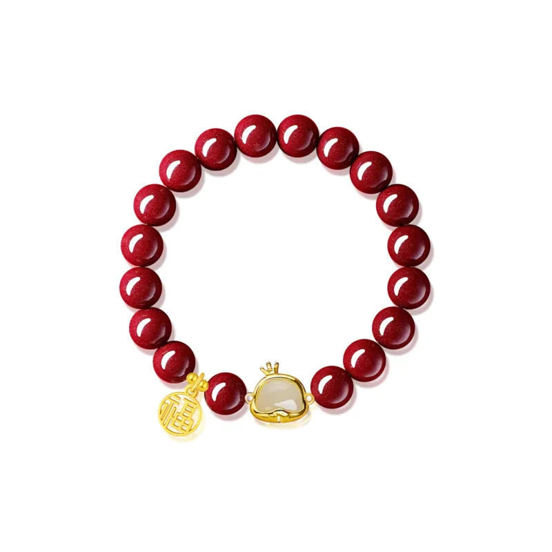 Moon Jewelry Cinnabar Bracelets Unisex-63