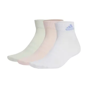 Adidas SportPerformance Ankle Socks Unisex 3 Pack White Red Yellow