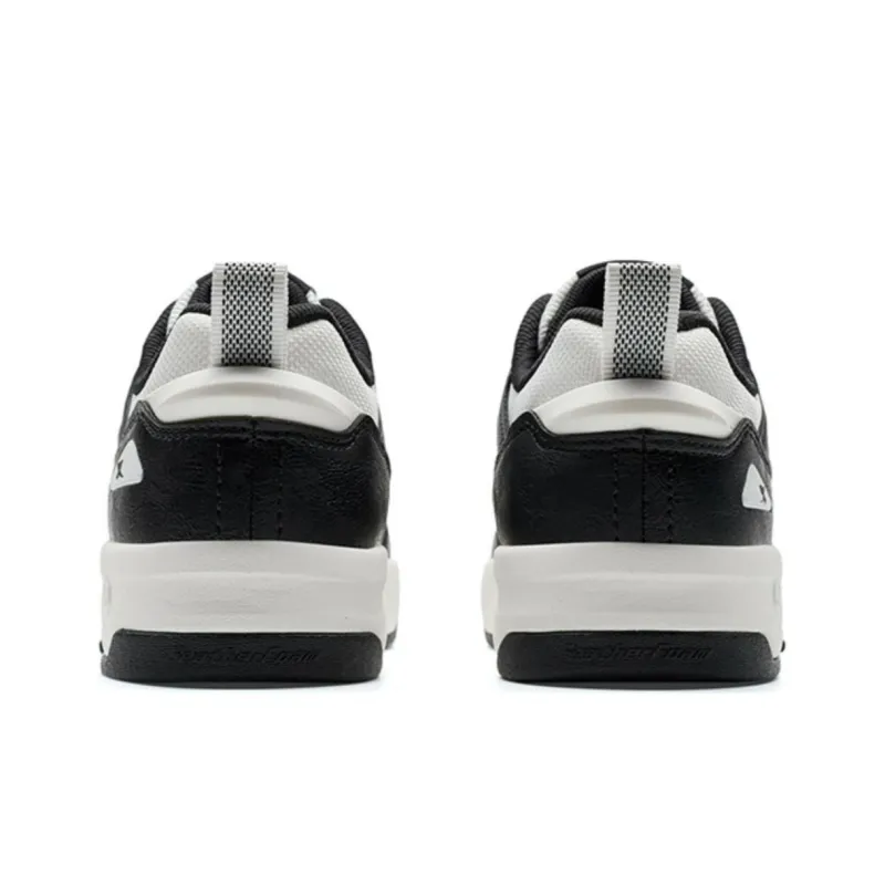 XTEP New Light Coverage Anti Slip And Wear Resistant Low Top Skateboard Shoes Women's Black White-2