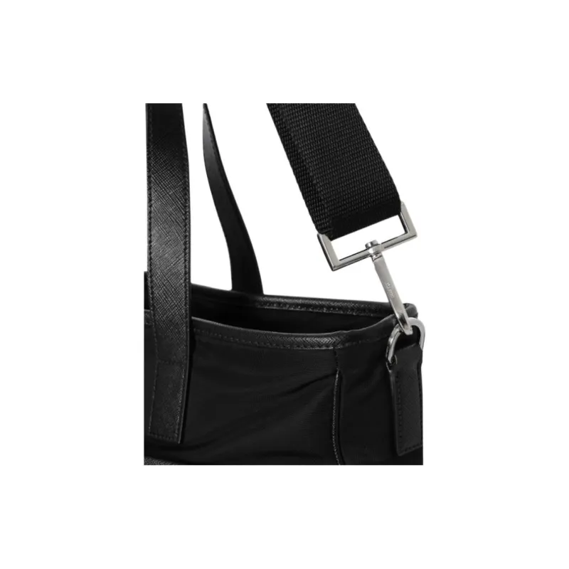 PRADA Nylon One Shoulder Handbag Men's Black-3