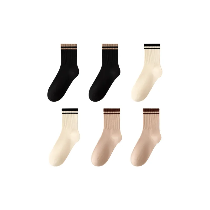 MIIOW Mid Calf Socks Unisex 6 Pack-4