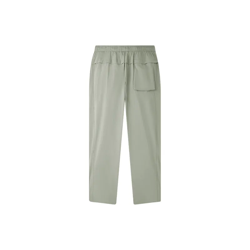 HLA Casual Pants Men's Khaki Plaid-1
