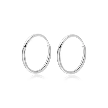 Lao Feng Xiang S999 Fine Silver Pair Of Stud Earrings Unisex