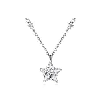 FANCI S925 Silver Lady Star Necklace Women's