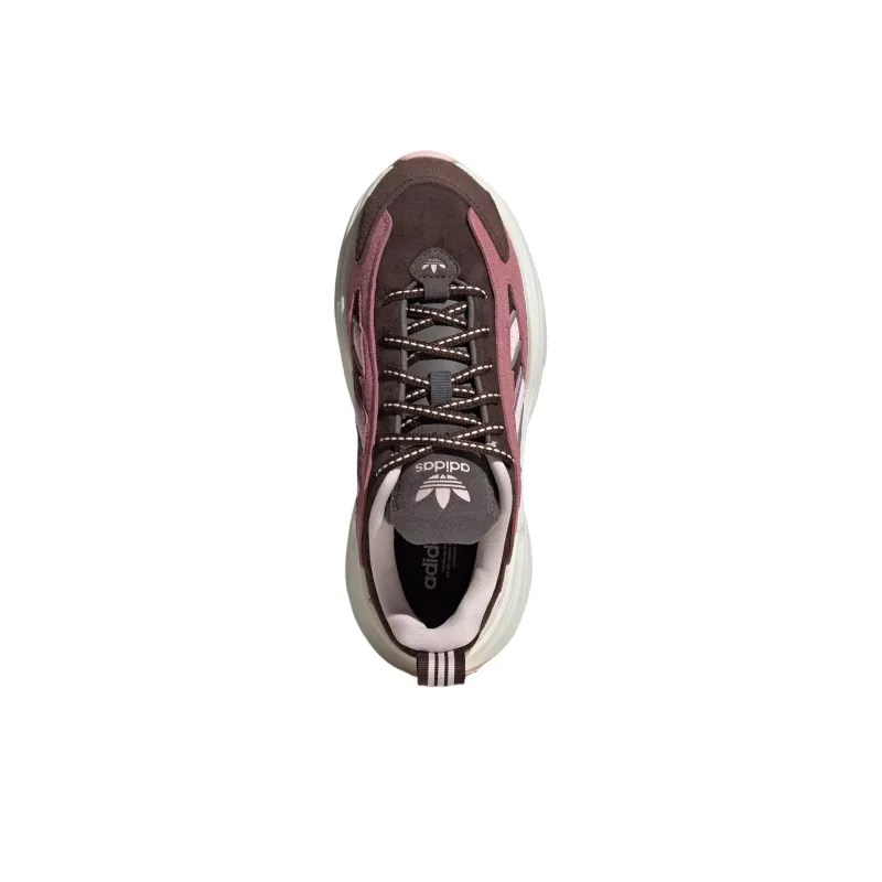 Adidas Originals OZGAIA Breathable Anti Slip And Wear Resistant Low Top Chunky Sneakers Women's Dark Brown-4